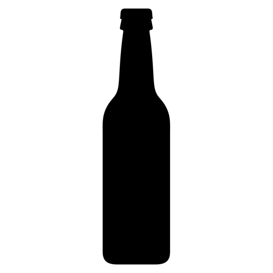 Creative beer bottle silhouette for cutting machines use