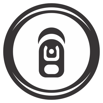Creative vector design of a beer can for cutting machines