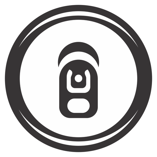 Creative vector design of a beer can for cutting machines