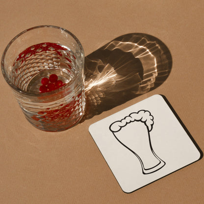 Creative black and white beer glass design for cutting machines