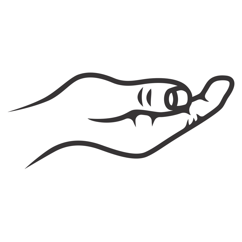 Elegant design of a begging hand for creative projects