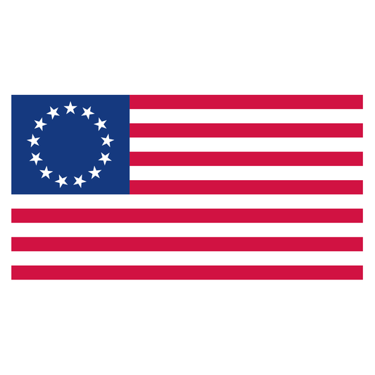 Betsy Ross flag design in black color for cutting machines