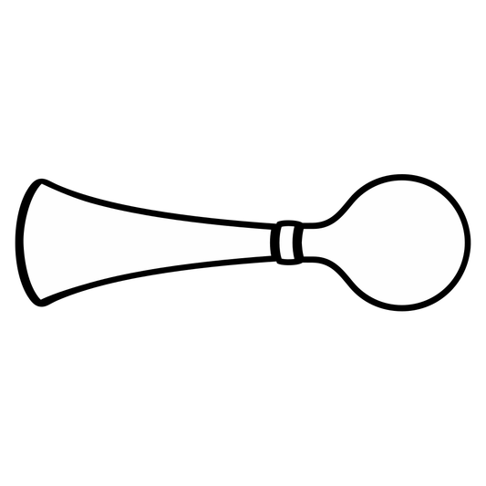 Creative bicycle air horn design for cutting machines