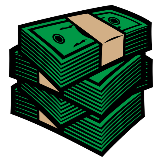 Create stunning designs with big stacks of money vector files