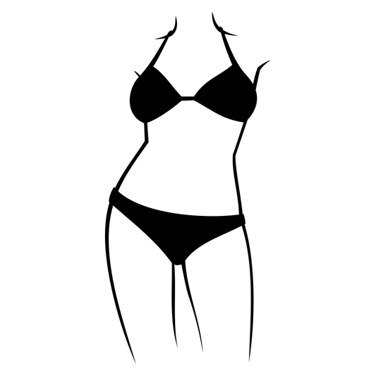 Creative silhouette design for summer beach activities