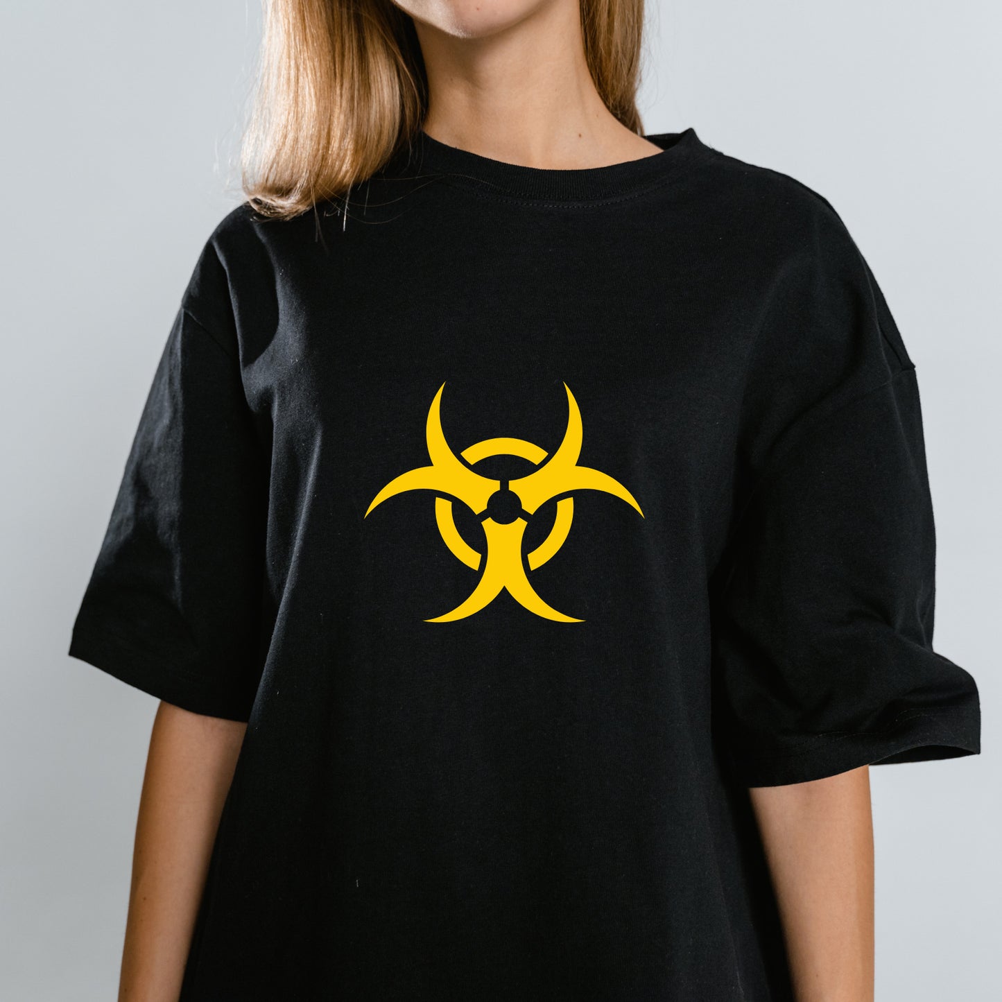 Creative design for biohazard symbol cut from vector svg files
