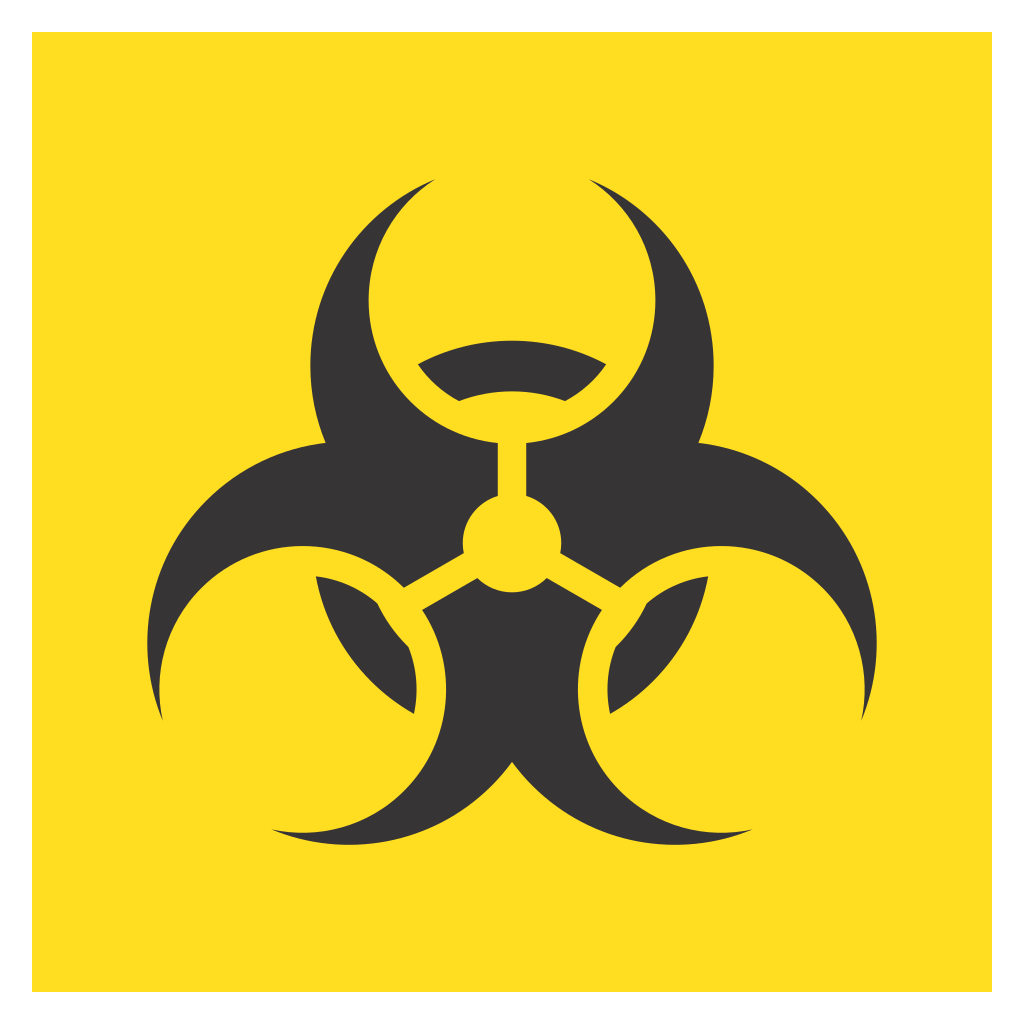 Creative biohazard symbol vector for cutting machine projects