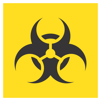 Creative biohazard symbol vector for cutting machine projects