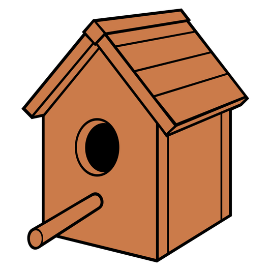 Creative wooden birdhouse design for cutting machines
