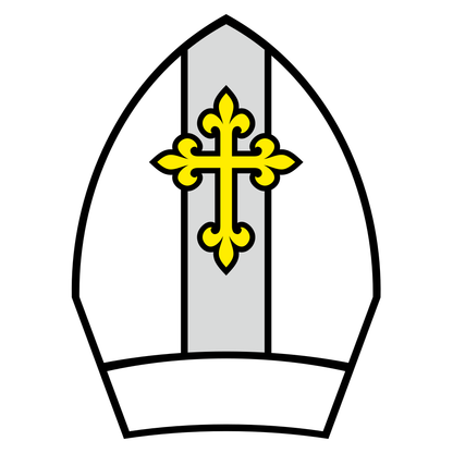 Unique bishop hat vector for cutting machine projects