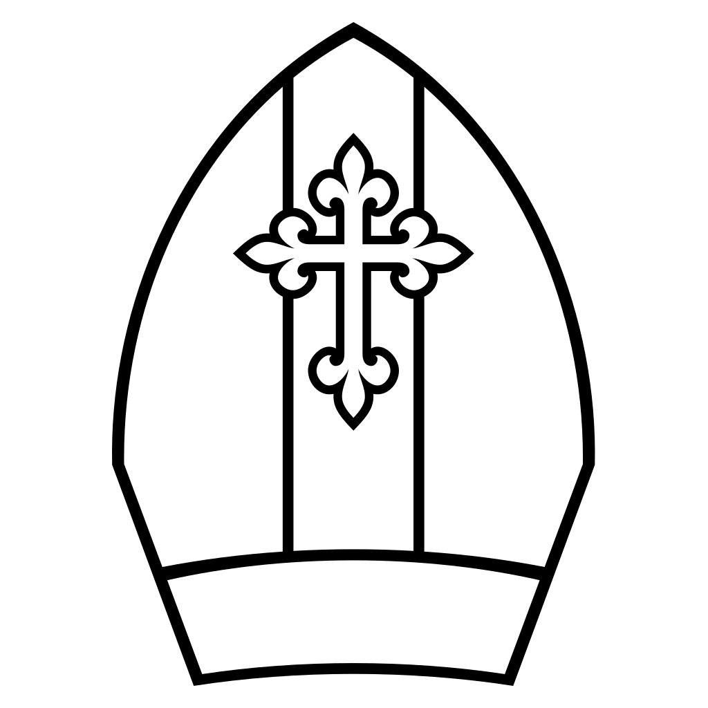 Beautiful bishop hat vector design for crafting enthusiasts