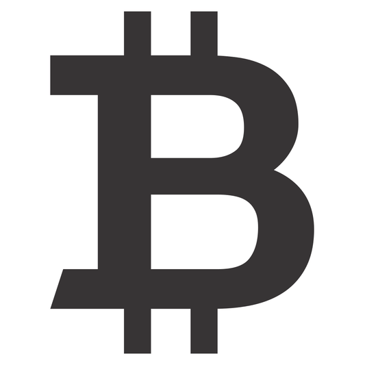 Unique bitcoin icon design for cutting machines