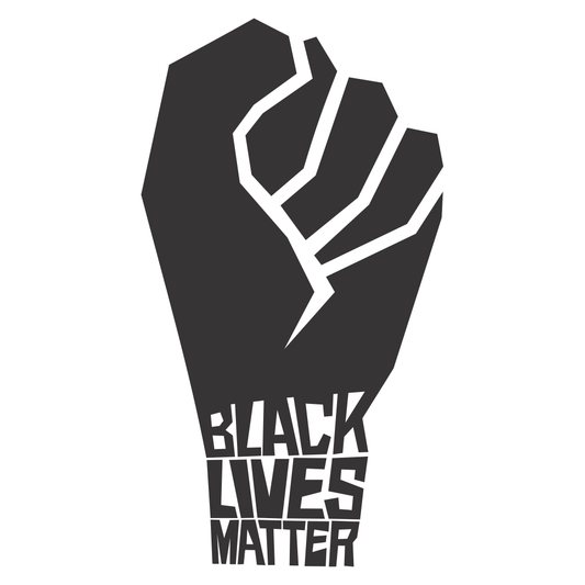 Empowerment symbol celebrating Black lives through art. Black Lives Matter.