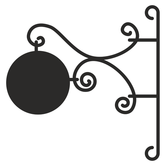 Elegant blank sign design for creative crafting projects