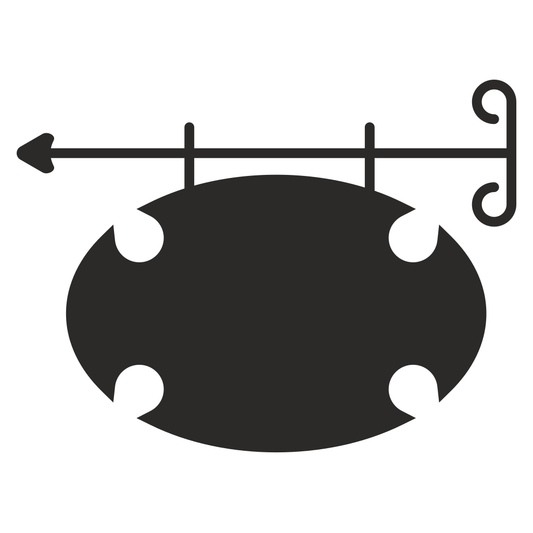 Creative blank sign design for cutting machine projects