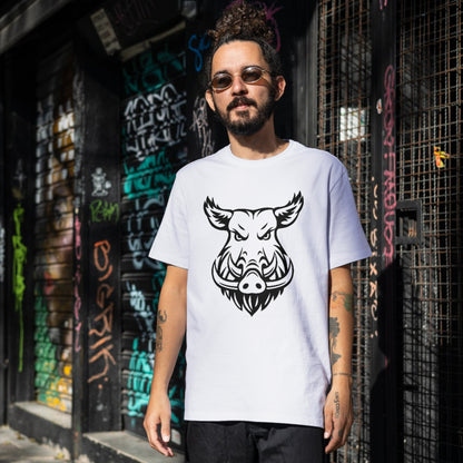 Intricate boar face design for cutting machines