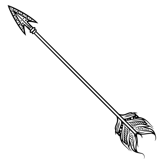 Elegant boho arrow design for creative projects