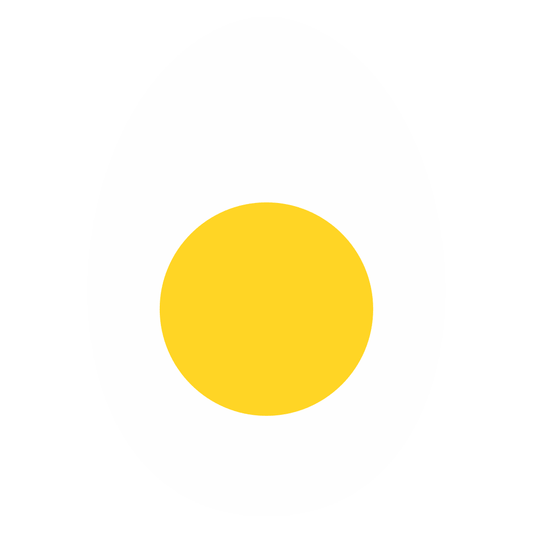 Creative boiled egg vector design for crafting projects
