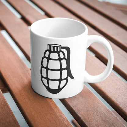 Artistic vector design of a classic grenade silhouette