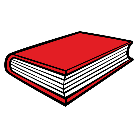 Discover a vibrant red book vector perfect for crafting