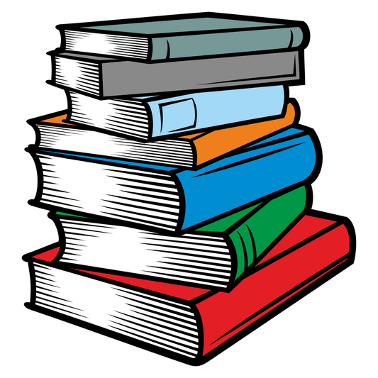 Creative vector design of stacked books for crafting projects
