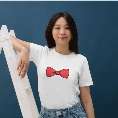 Elegant red bow tie design for creative DIY projects