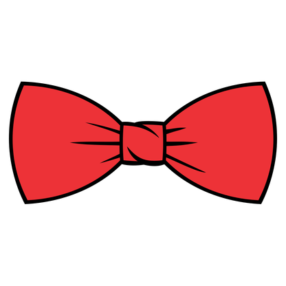 Elegant red bow tie design for creative DIY projects