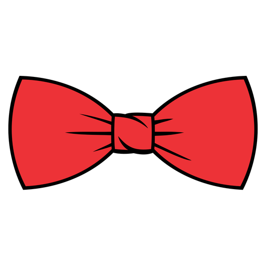 Elegant red bow tie design for creative DIY projects