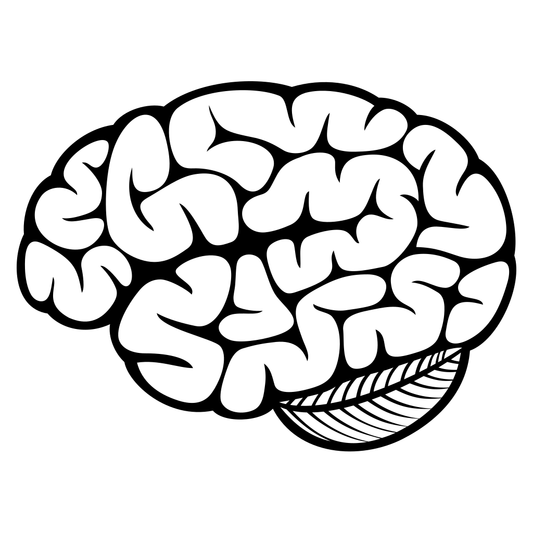 Creative brain design for crafting projects and decor
