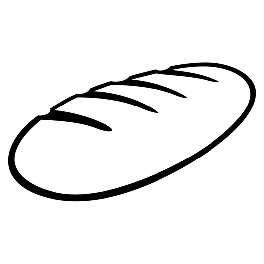 Creative svg design of a bread loaf for cutting machines