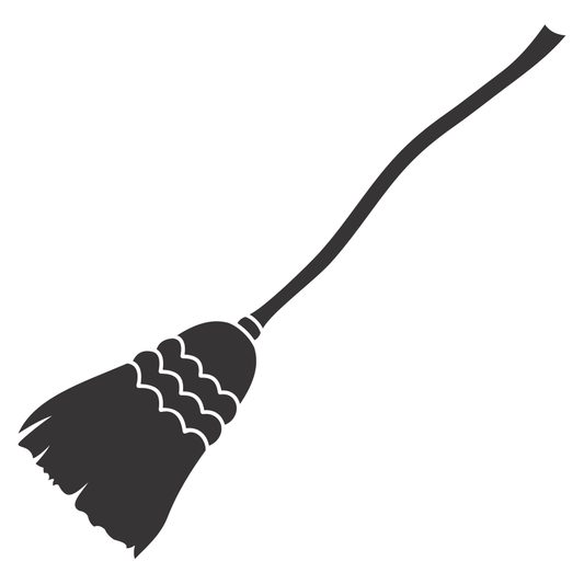 Elegant broom design for crafting and DIY projects
