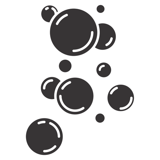 Bubbles floating through air for creative crafts and designs