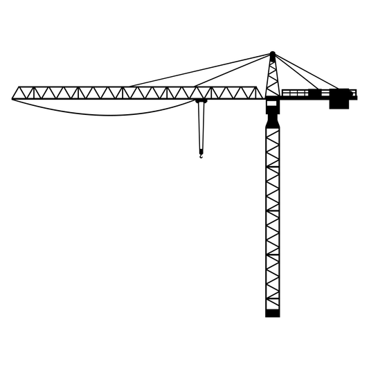 Crane silhouette for cutting machine design