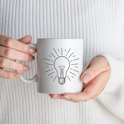 Bright and creative light bulb illustration for cutting machines