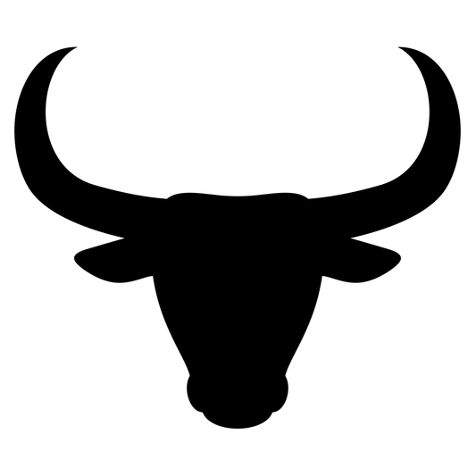 Bold bull head vector design for creative crafting projects
