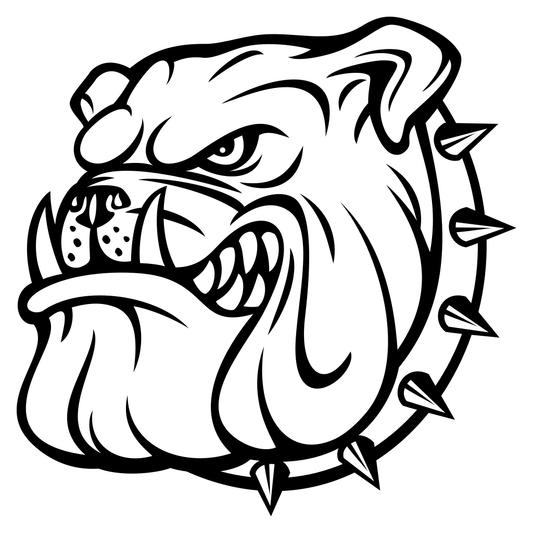 Unique bulldog design for creative cutting projects in SVG