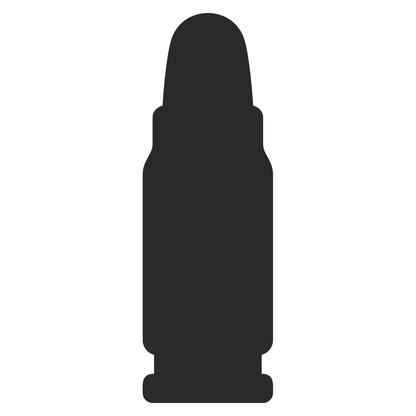 Creative vector silhouette of a bullet for crafting use