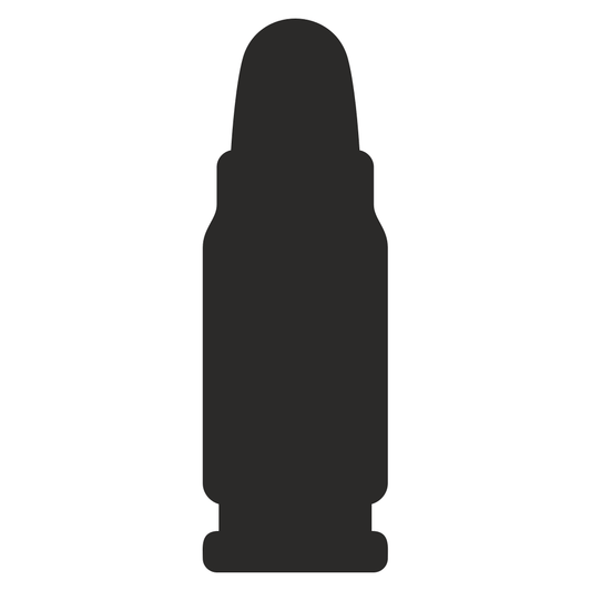 Creative vector silhouette of a bullet for crafting use