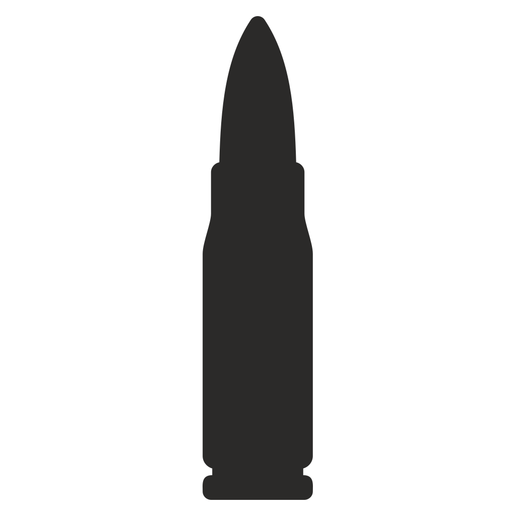 Design for cutting machines featuring a bullet silhouette