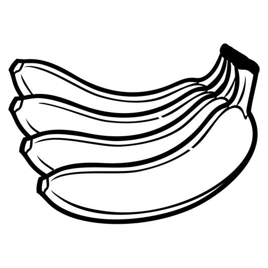 Bunch of bananas ready for creative vector cutting designs