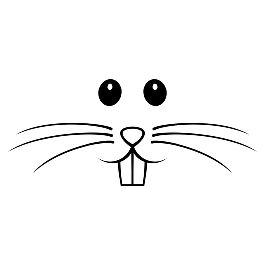 Bunny boy face design for creative cutting projects
