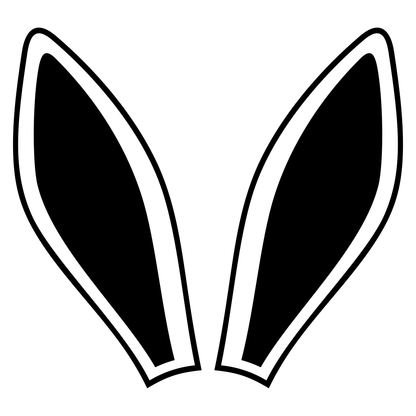 Creative bunny ears design for cutting machines