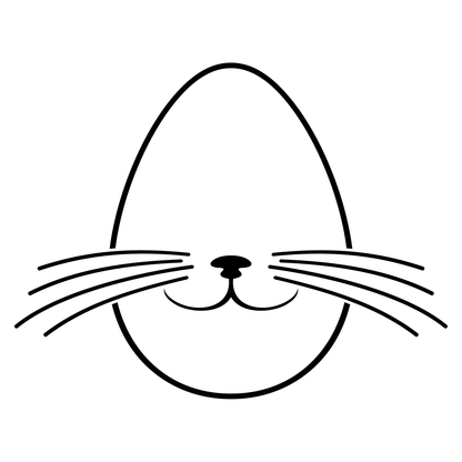 Creative bunny egg design for festive cutting projects