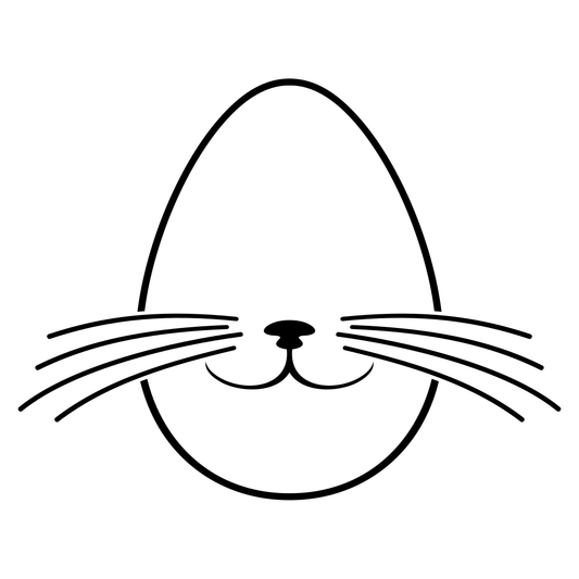 Creative bunny egg design for festive cutting projects