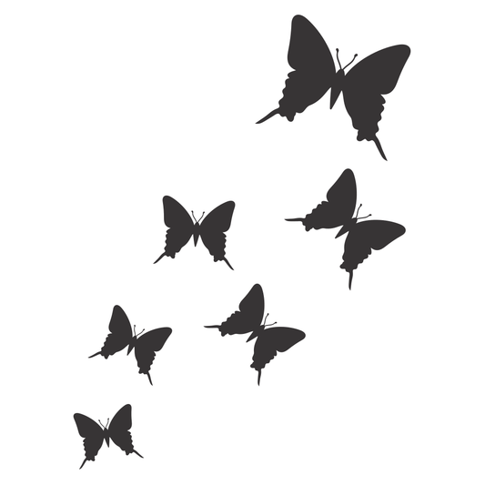 Beautiful black butterflies for crafting and design