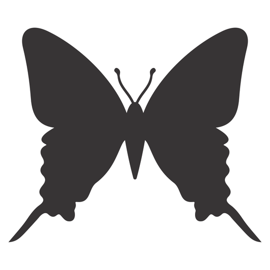 Elegant butterfly silhouette for creative laser cutting projects