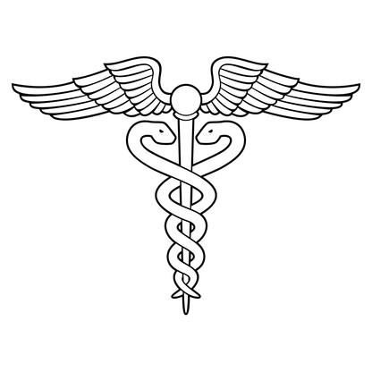 Caduceus design for crafting with cutting machines