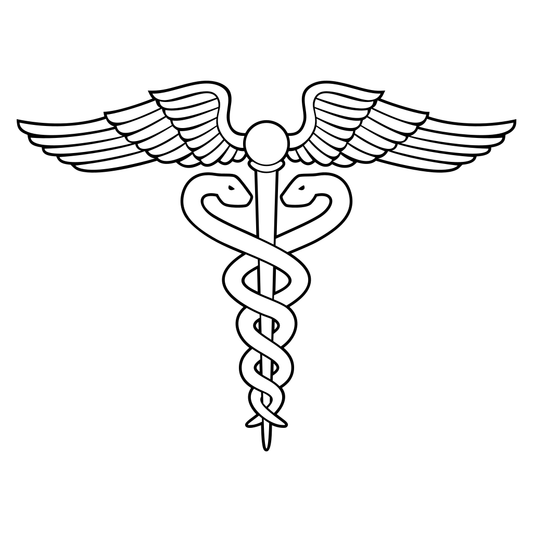 Caduceus design for crafting with cutting machines