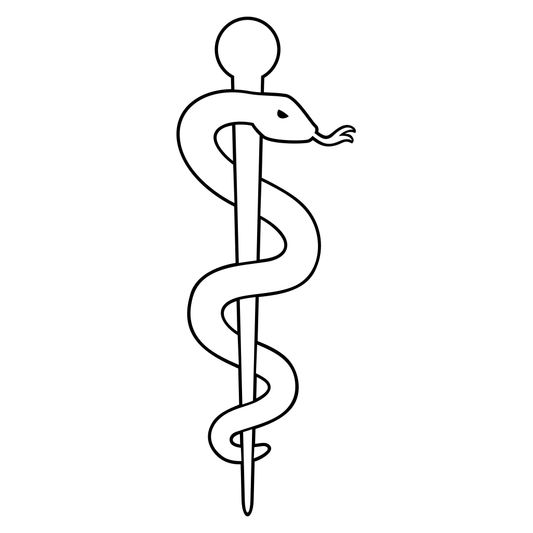 Detailed caduceus snake design for cutting machine projects