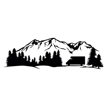 Explore the serene mountains while camping in the great outdoors